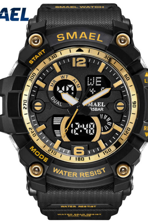 SMAEL 1617C Shock Military Watches Army Men’s Wristwatch LED Quartz Watch Digtial Dual Time Men Clock 1617  reloj hombre Sport Watch Army