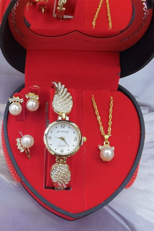 Valentine’s Day gift New Valentine’s Day Watch Jewelry Gift Box Fashion Women’s Watch Set