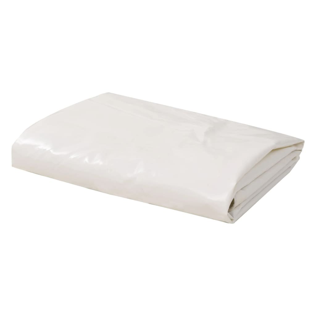 vidaXL Bâche 650 g / m² 4 x 4 m Blanc