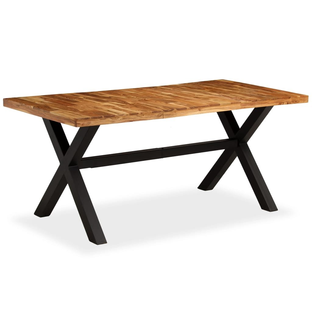 vidaXL Table à manger Bois d’acacia massif et manguier 180x90x76 cm