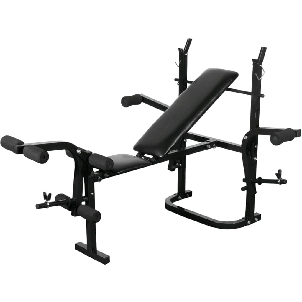 vidaXL Banc de musculation Noir