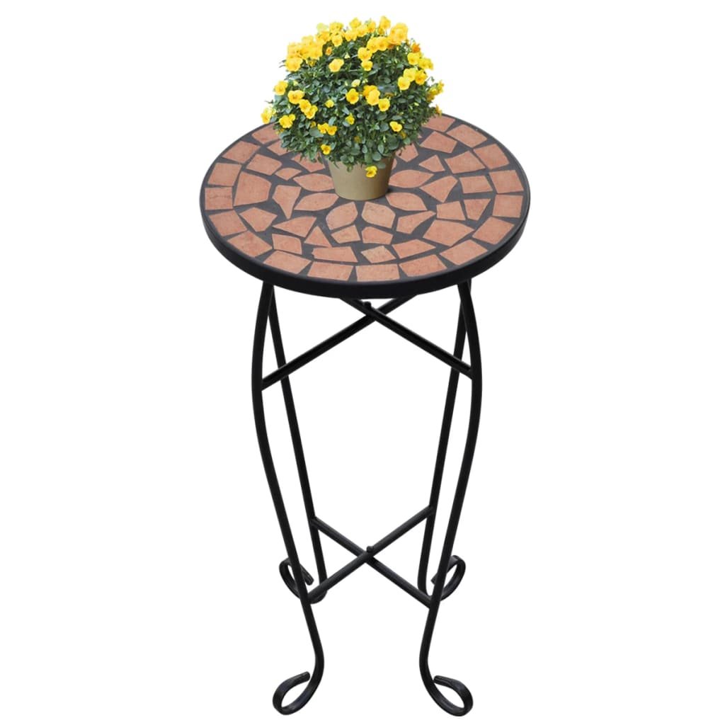 vidaXL Table d’appoint Mosaïque Terre cuite