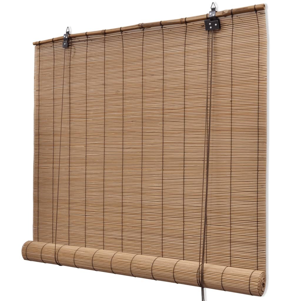 vidaXL Store roulant Bambou Marron 80×160 cm