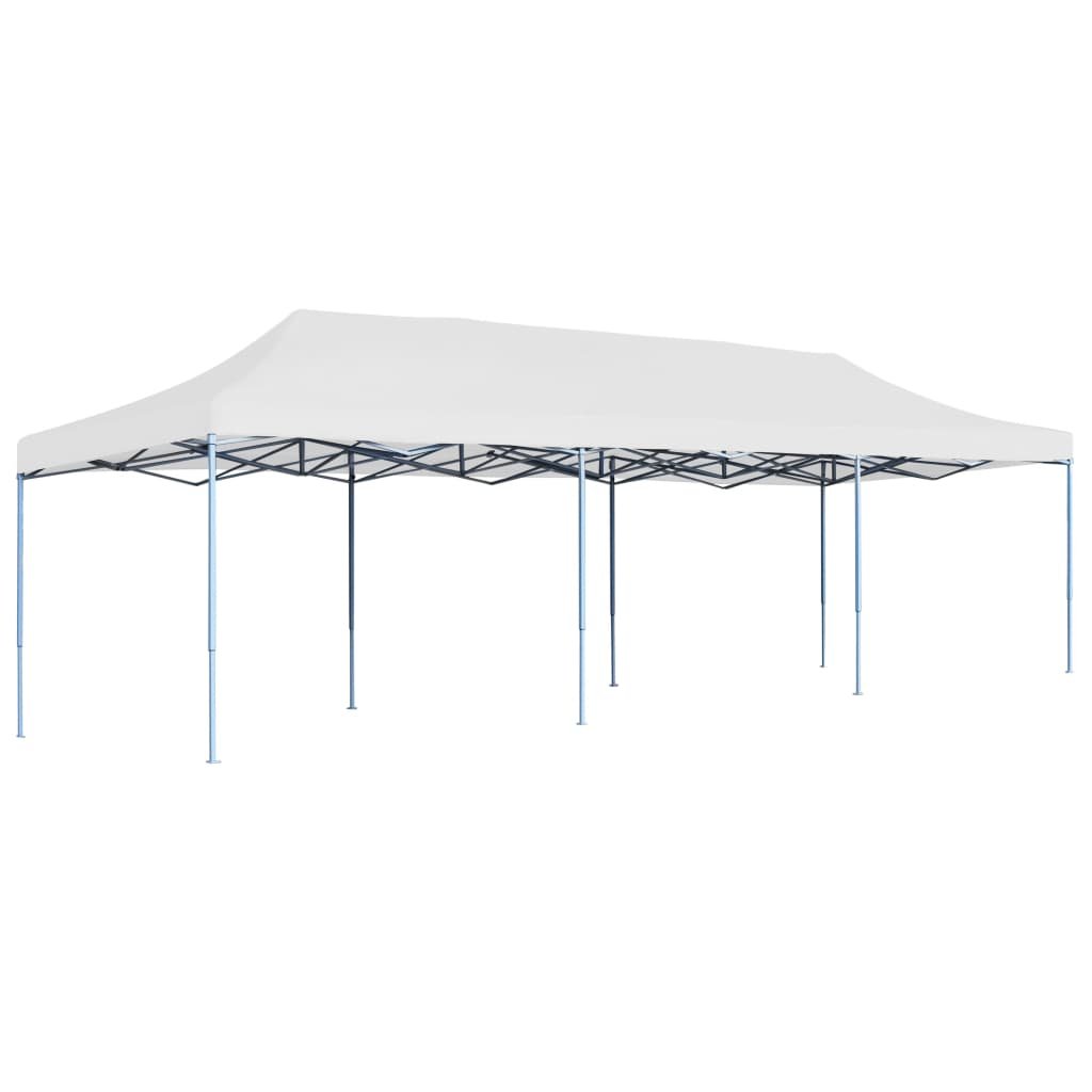 vidaXL Tente de réception pliable 3×9 m Blanc