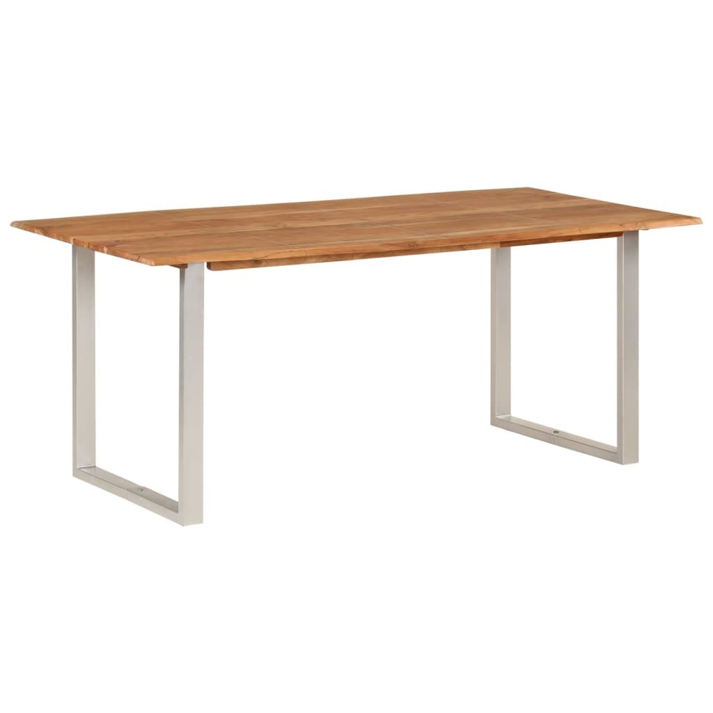 vidaXL Table de salle à manger 180x90x76 cm Bois d’acacia massif