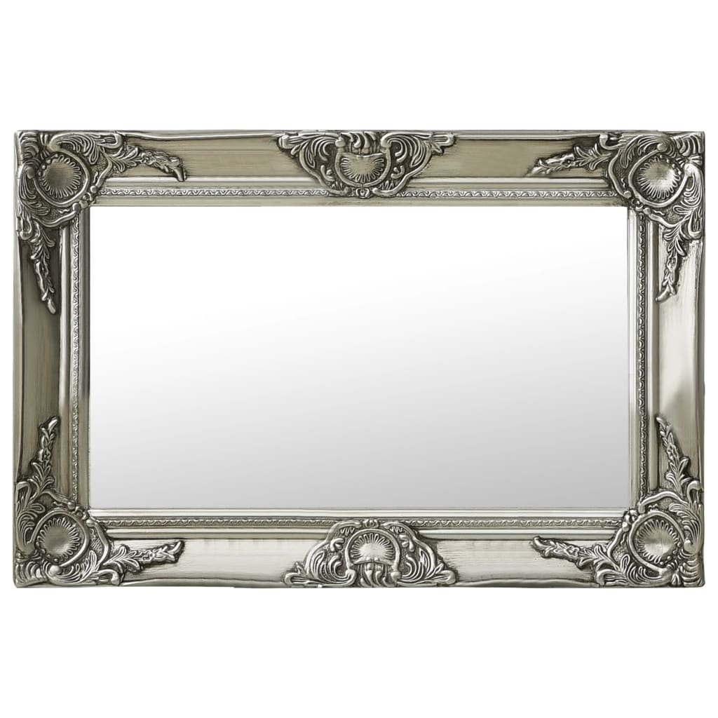 vidaXL Miroir mural style baroque 60×40 cm Argenté