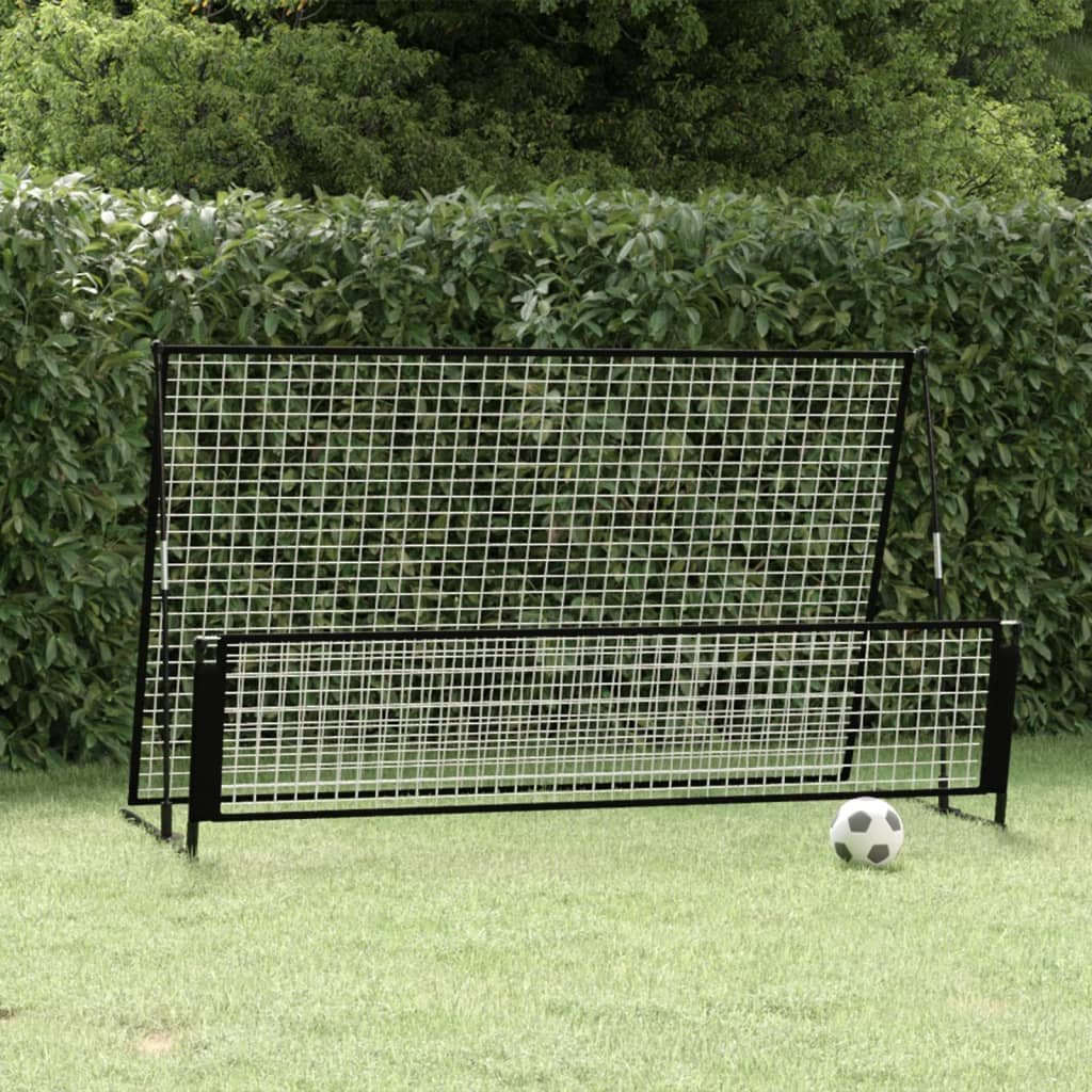 vidaXL But de football de rebondissement 2 en 1 202x104x120 cm Acier