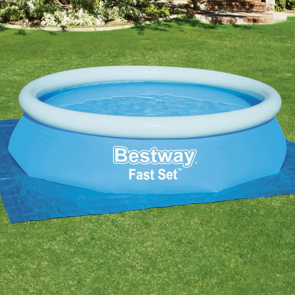 Bestway Tapis de sol pour piscine Flowclear 335×335 cm