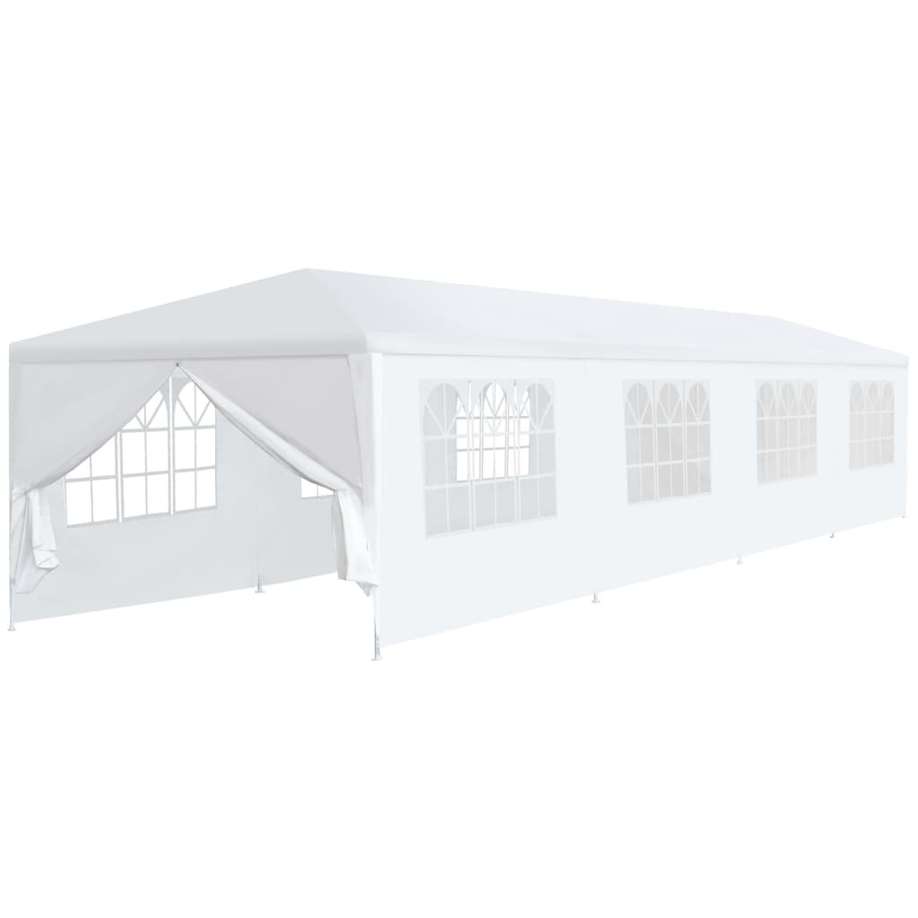 vidaXL Tonnelle de jardin 3×12 m Blanc