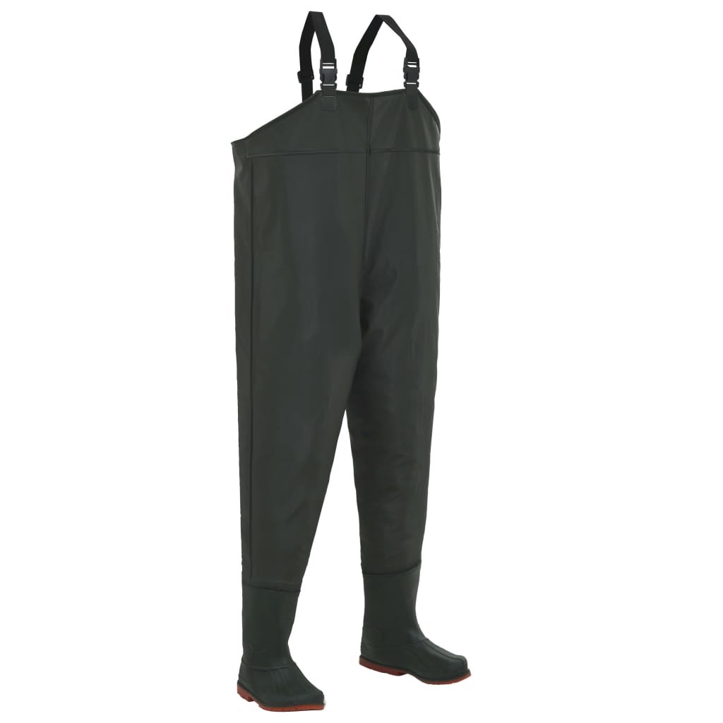 vidaXL Pantalon échassier avec bottes Vert Pointure 46