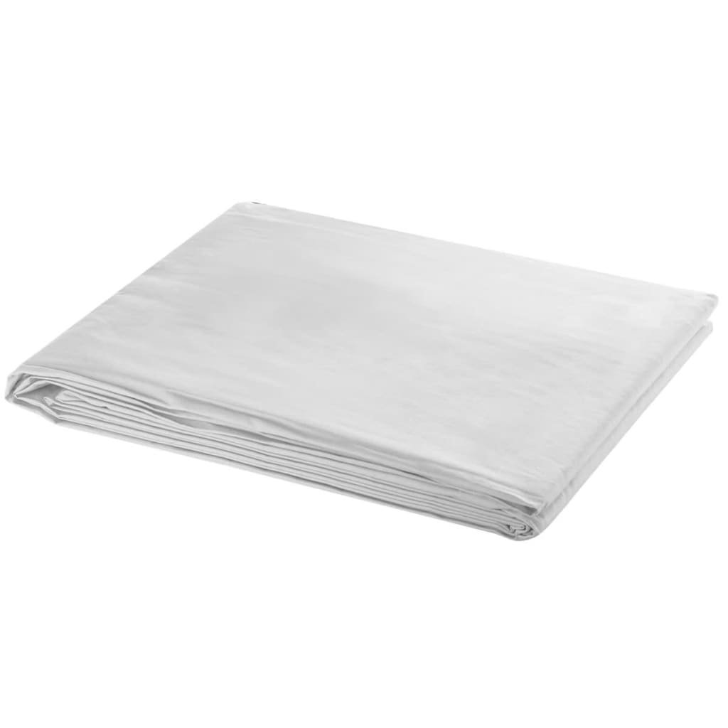 vidaXL Toile de fond coton sans support blanc 600×300 cm