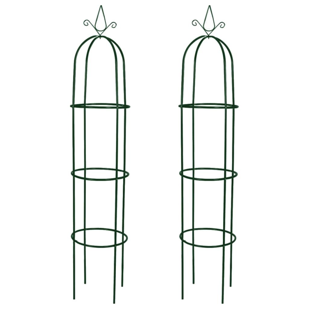 vidaXL Arche de jardin en forme de tour 2 pcs