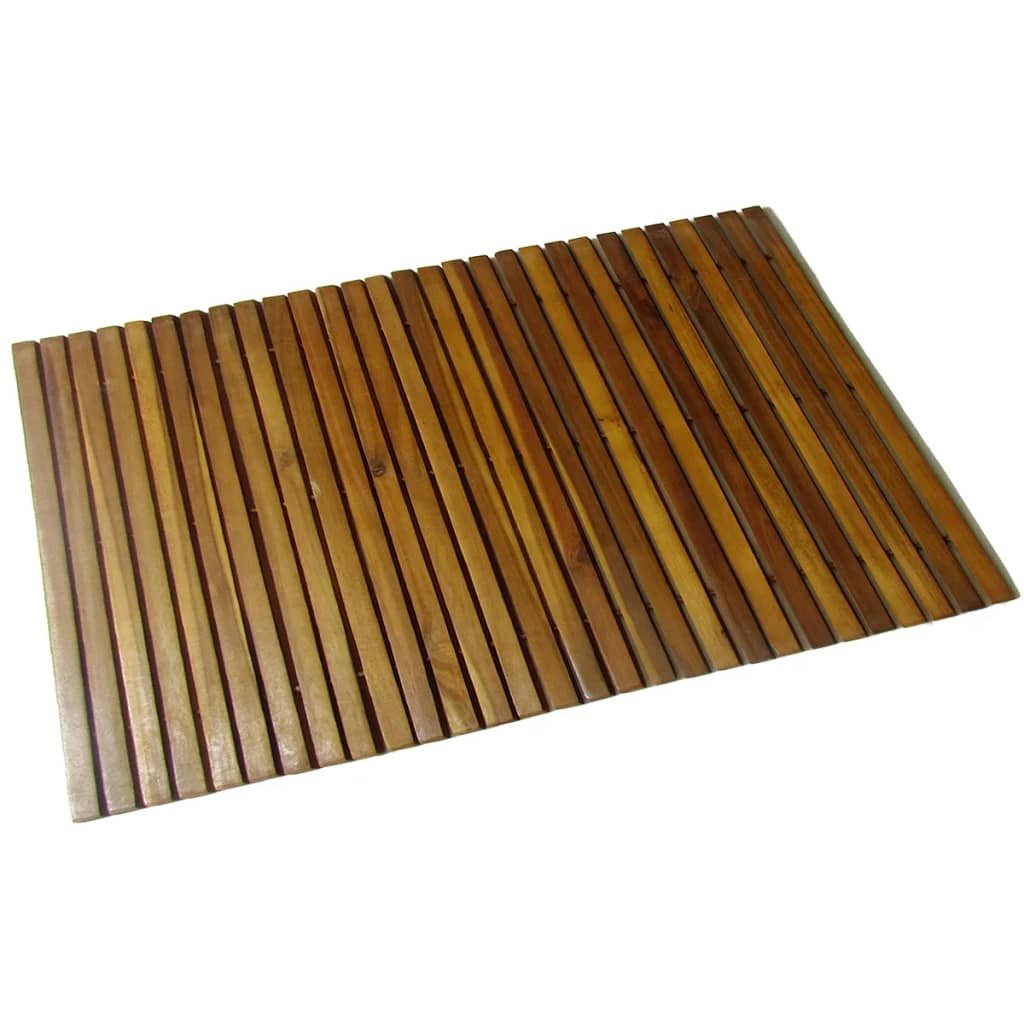 vidaXL Tapis de bain Acacia 80×50 cm