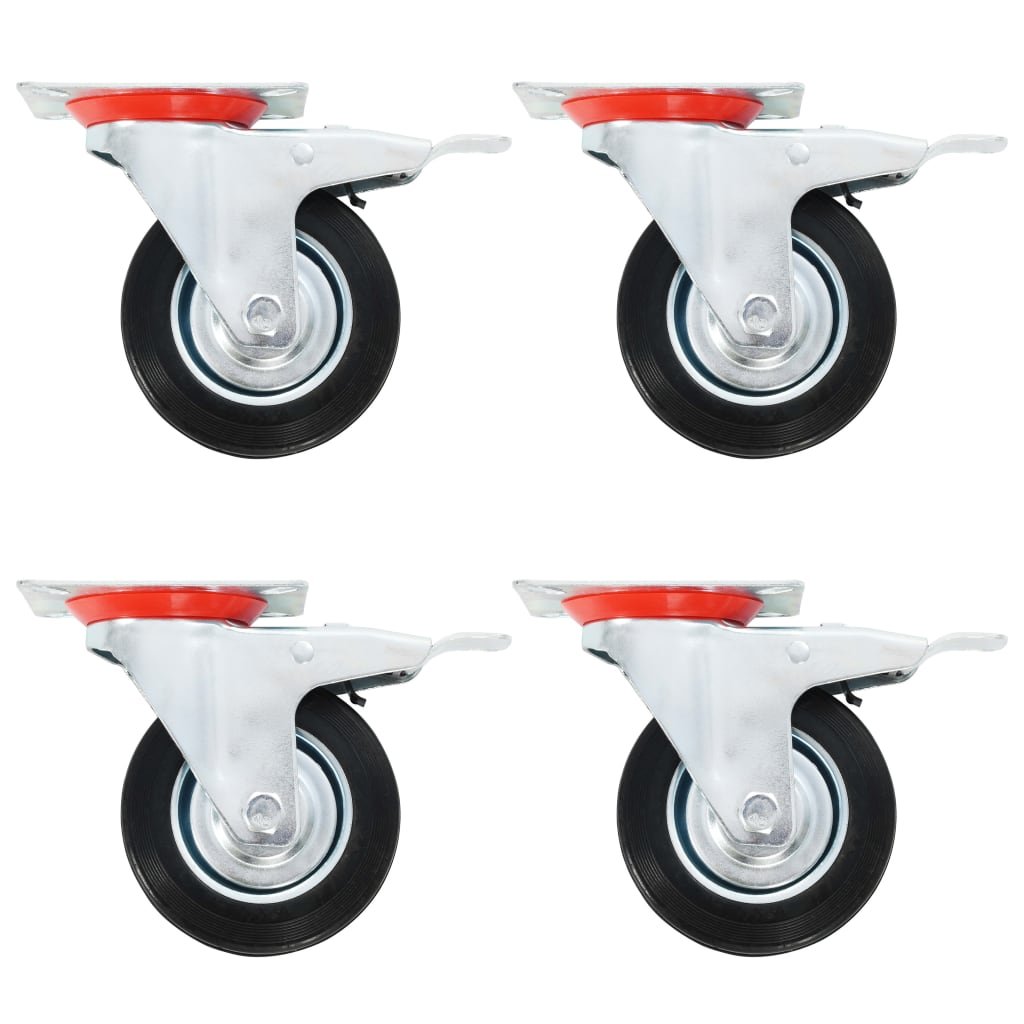 vidaXL 8 pcs Roulettes pivotantes 100 mm