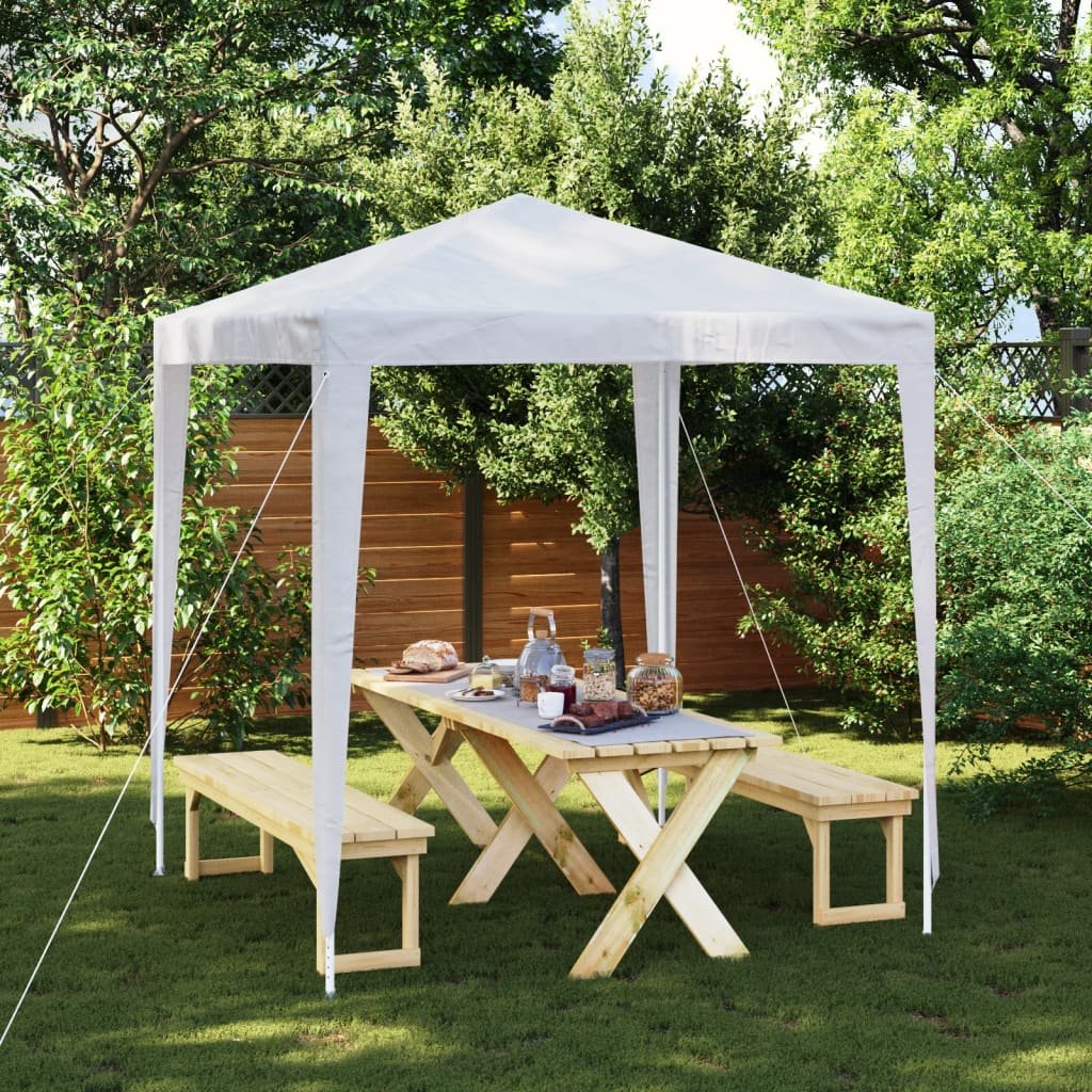 vidaXL Tente de réception 2×2 m Blanc