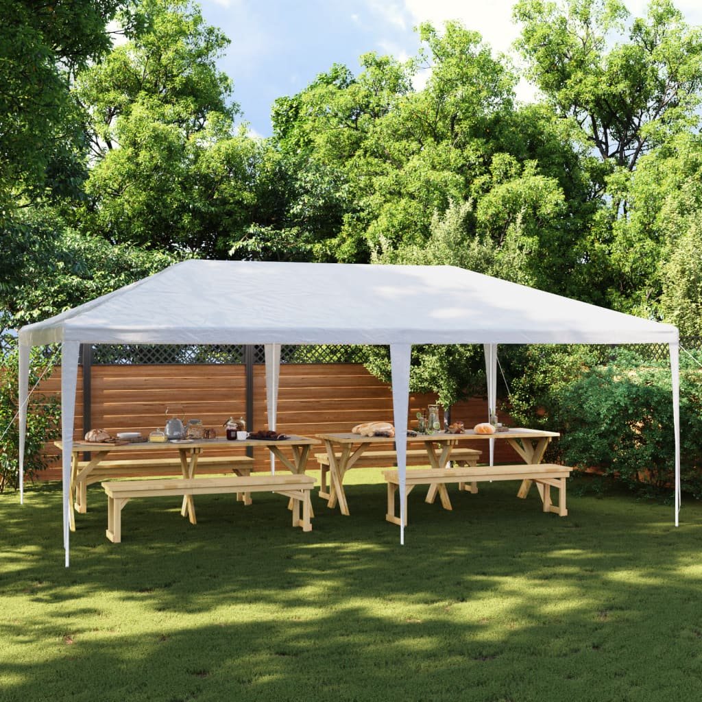 vidaXL Tente de réception 4×6 m Blanc