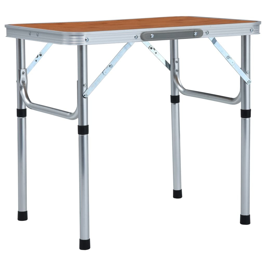 vidaXL Table pliable de camping Aluminium 60×45 cm