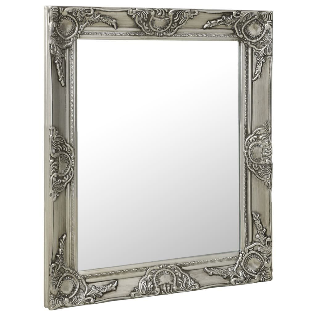 vidaXL Miroir mural style baroque 50×60 cm Argenté