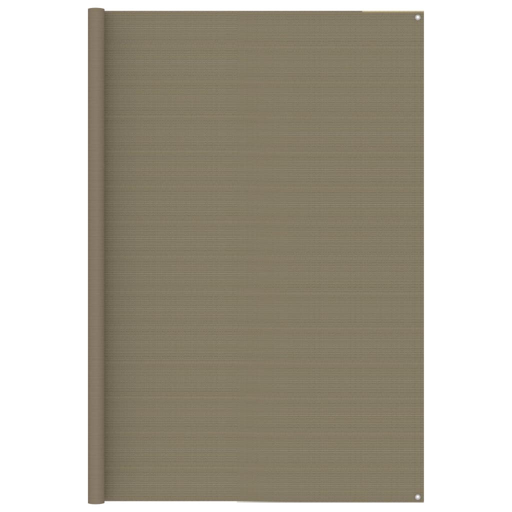 vidaXL Tapis de tente 250×600 cm Taupe