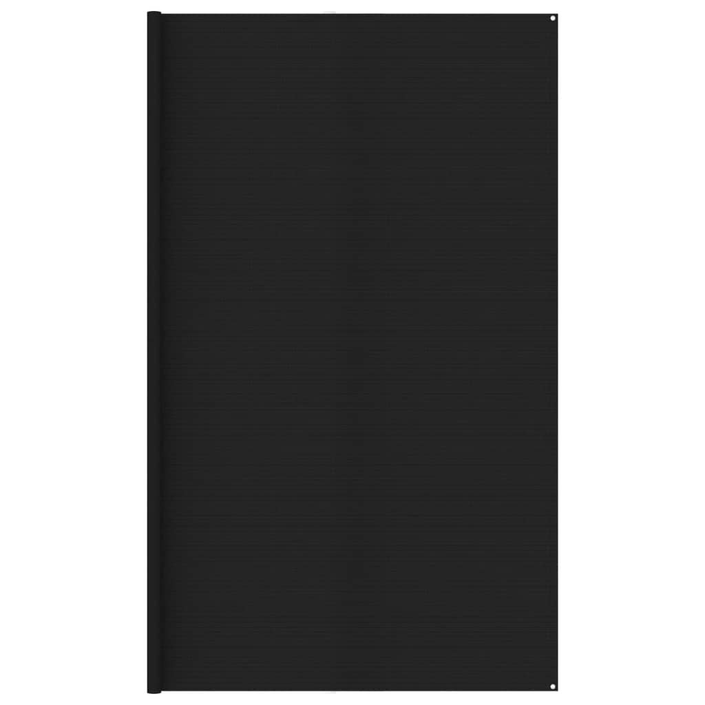 vidaXL Tapis de tente 400×400 cm Noir PEHD