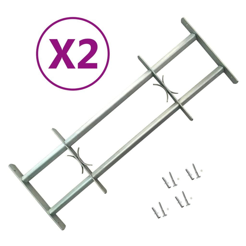 vidaXL Grilles réglables de sécurité de fenêtres 2 pcs 1000-1500 mm