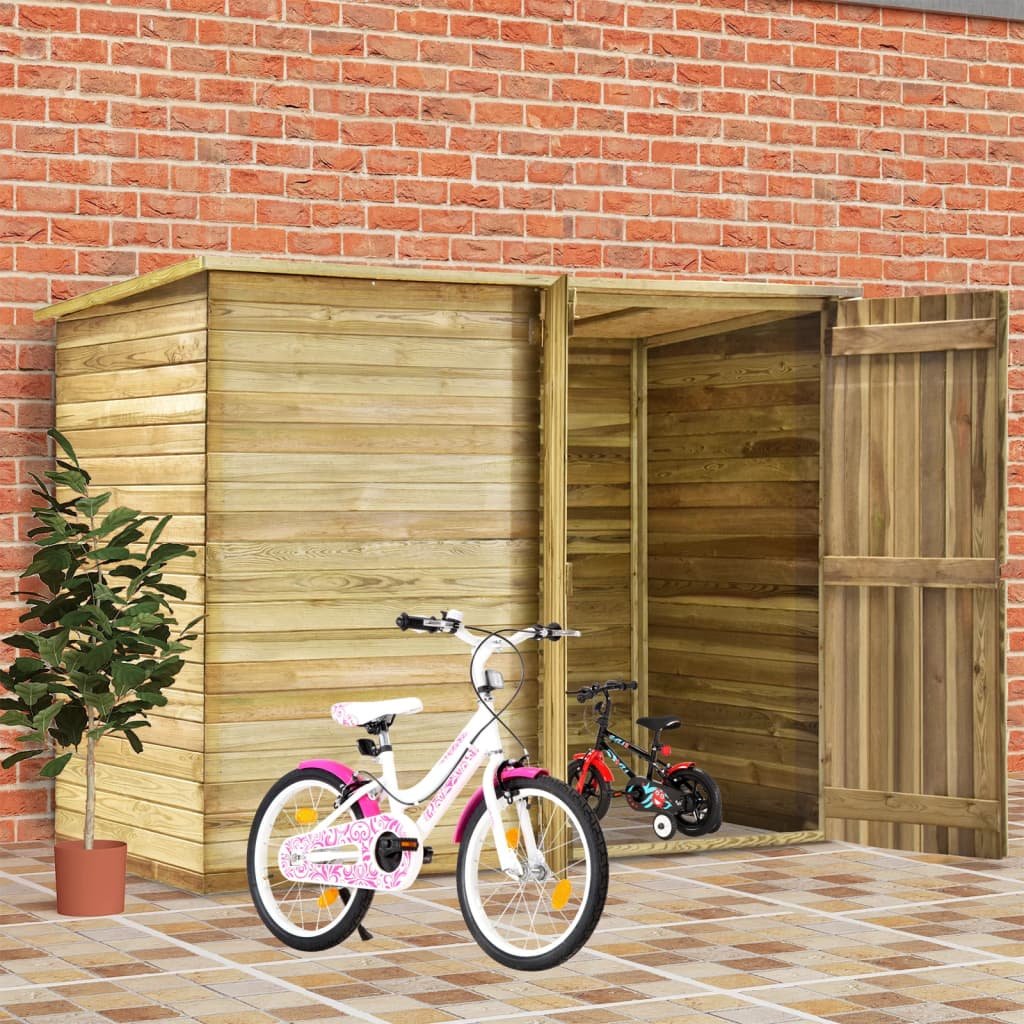 vidaXL Abri à vélo de jardin 232x110x170 cm Bois de pin imprégné