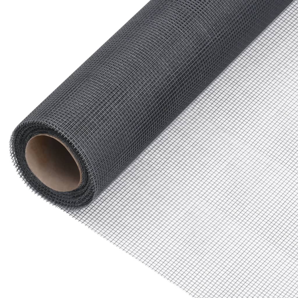 vidaXL Écran en treillis Fibre de verre 60×500 cm Gris