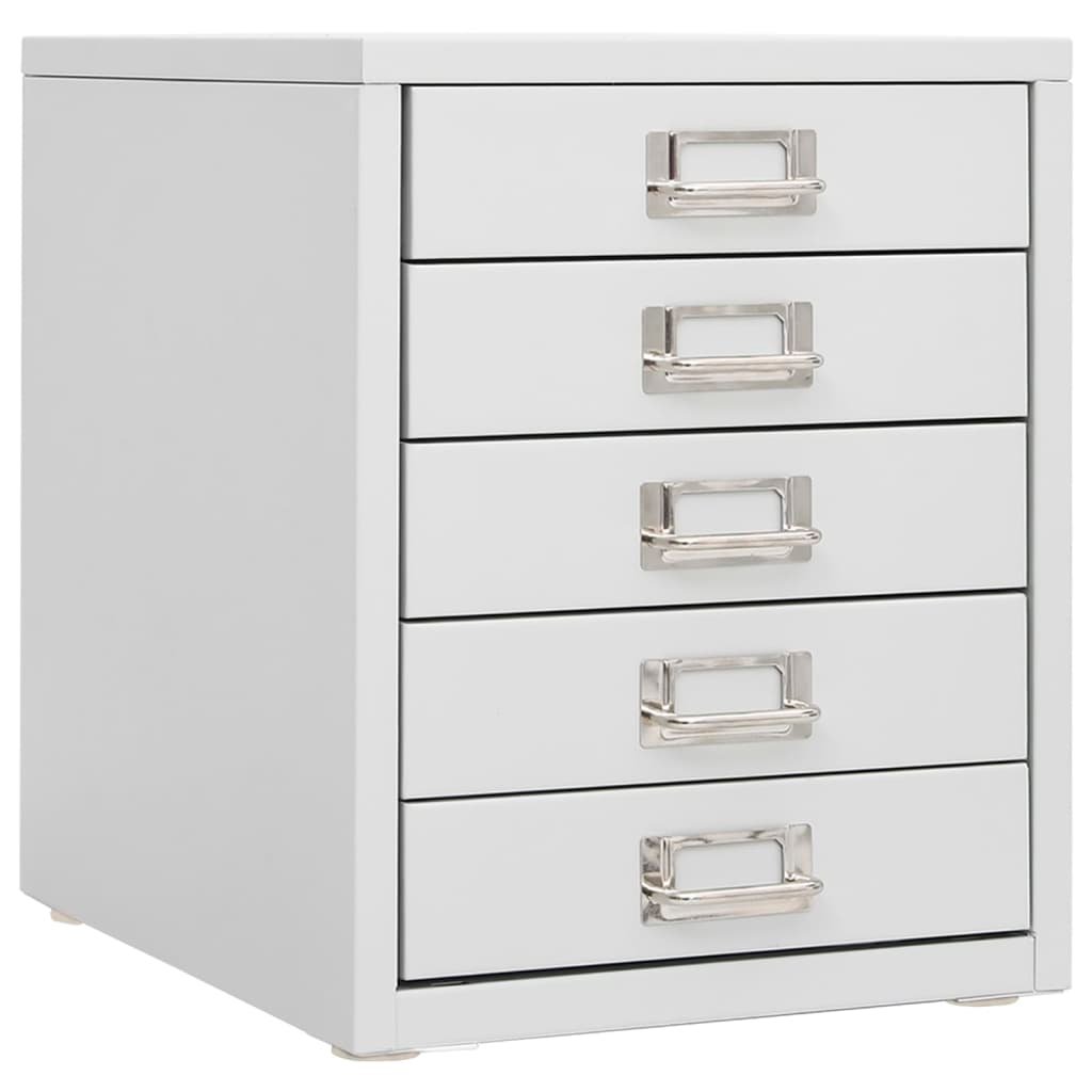 vidaXL Armoire de bureau Gris 28x35x35 cm Métal