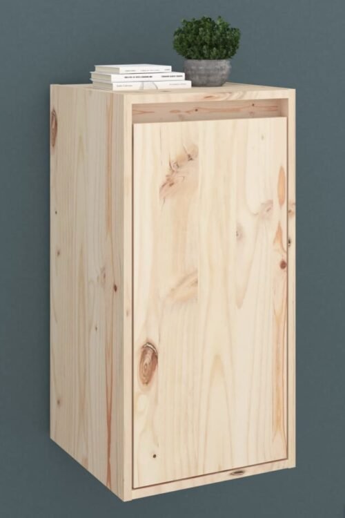 vidaXL Armoire murale 30x30x60 cm Bois de pin massif