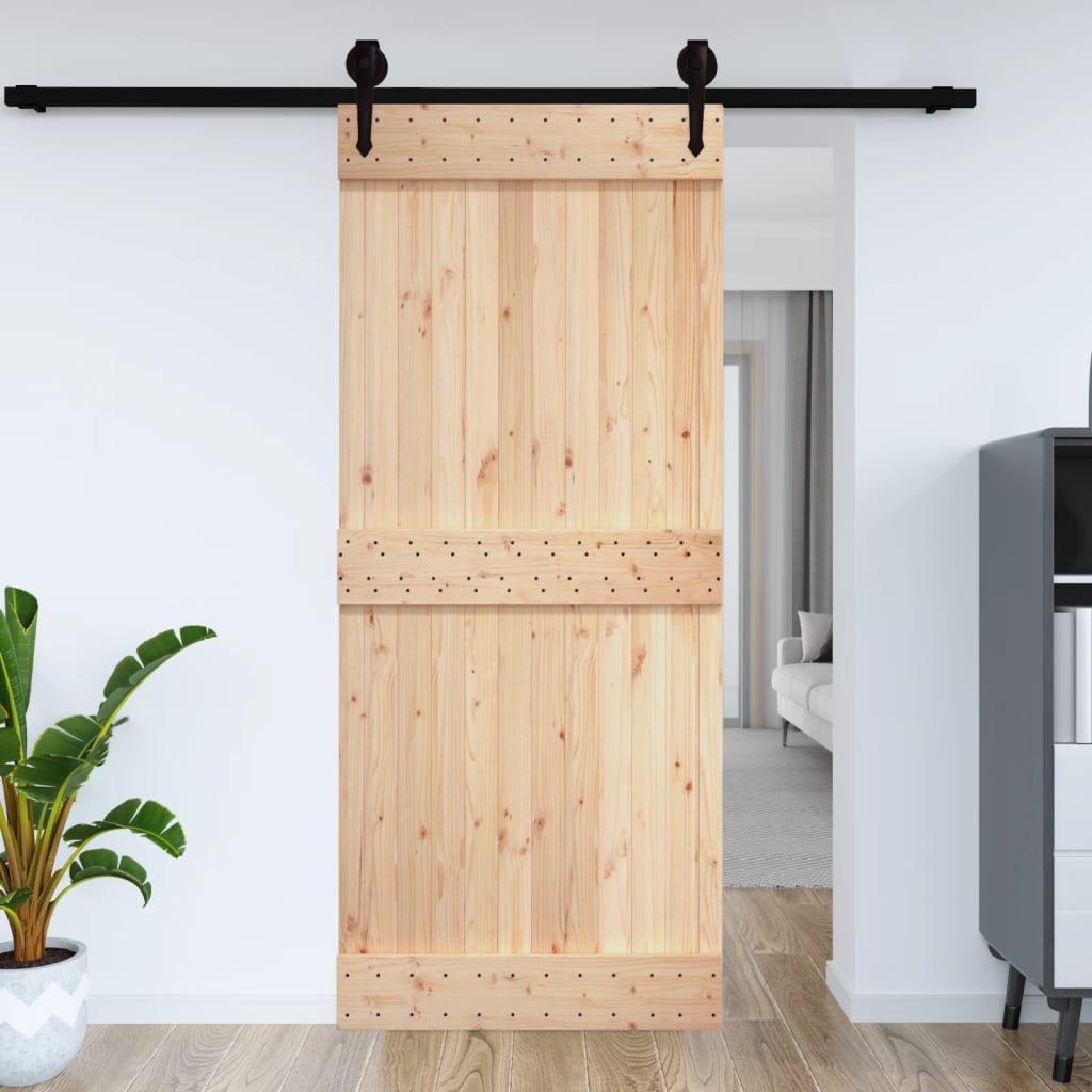 vidaXL Porte NARVIK 70×210 cm bois massif de pin