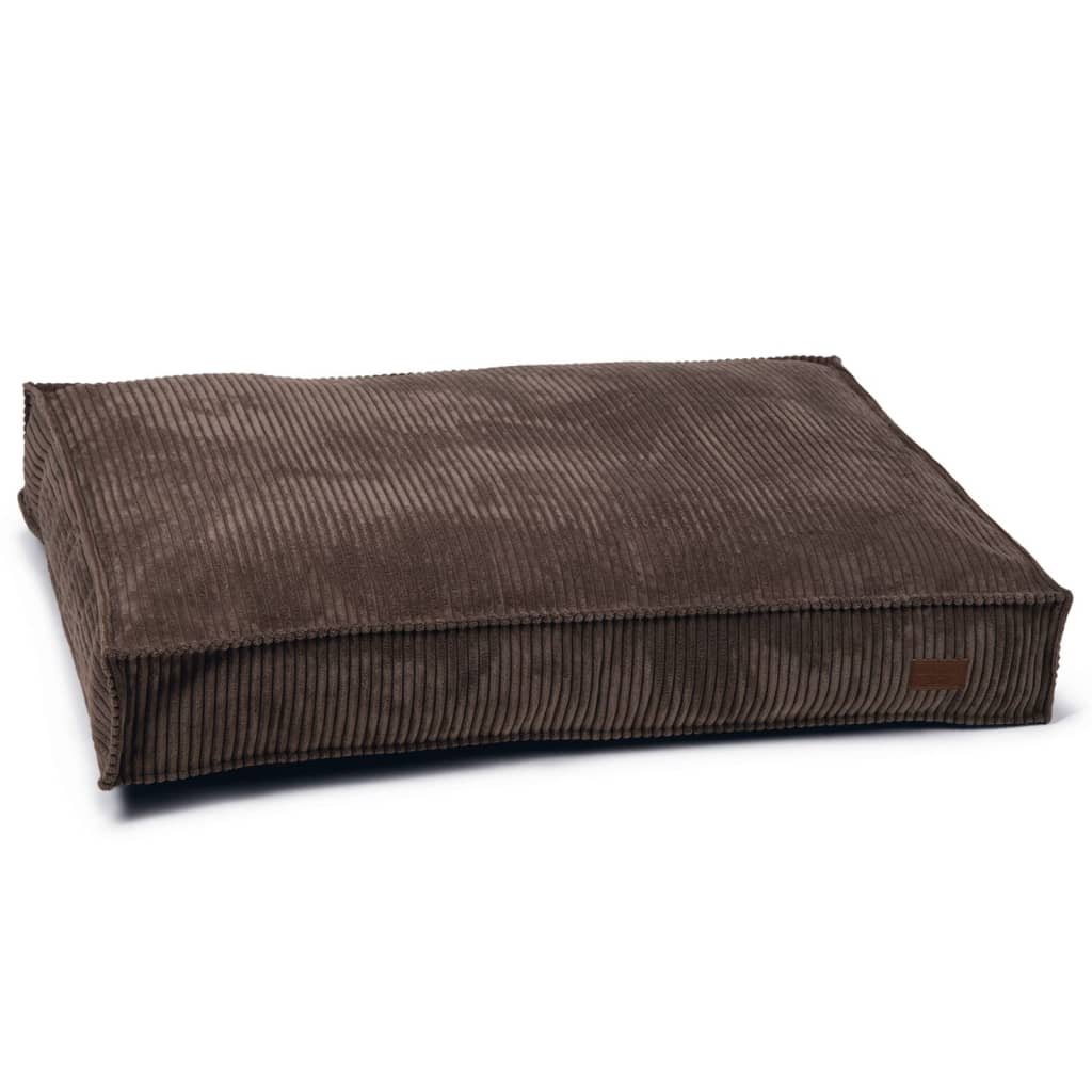 Designed by Lotte Coussin nervuré pour chien 100x70x15 cm Marron