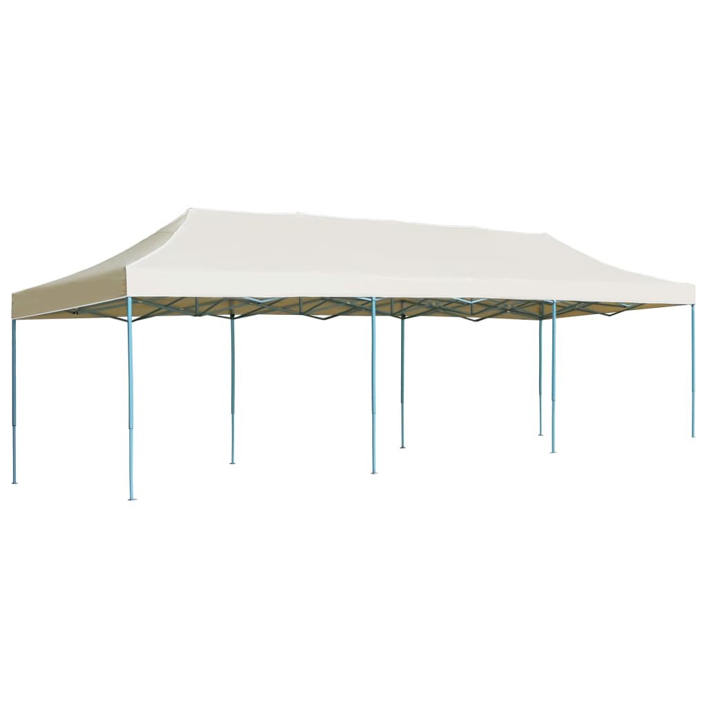 vidaXL Tente de réception pliable escamotable 3×9 m crème