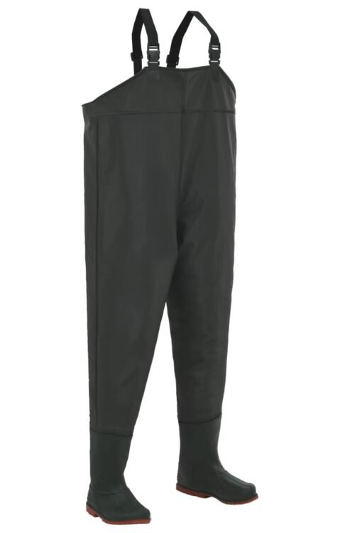 vidaXL Pantalon échassier avec bottes Vert Pointure 39