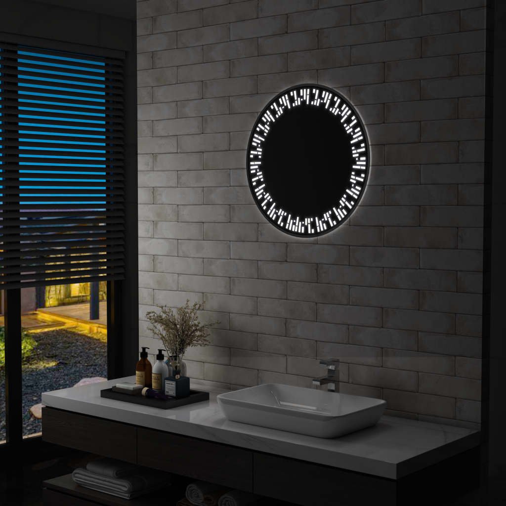 vidaXL Miroir à LED pour salle de bain 60 cm