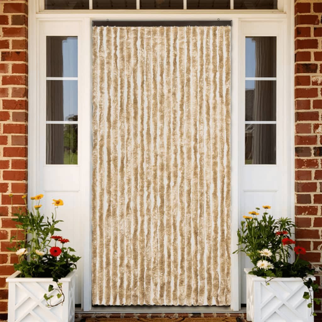 vidaXL Moustiquaire Beige 90×220 cm Chenille