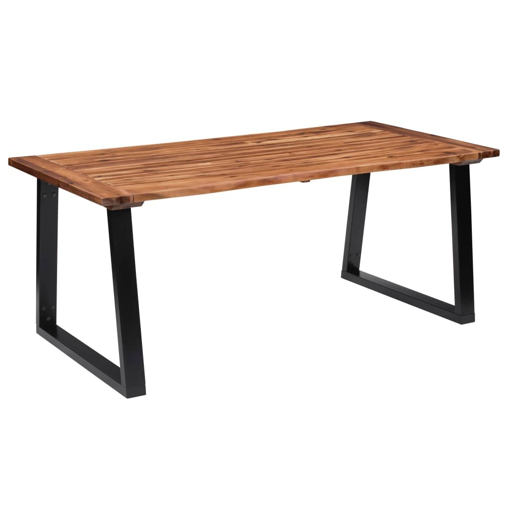 vidaXL Table à manger Bois d’acacia massif 180×90 cm