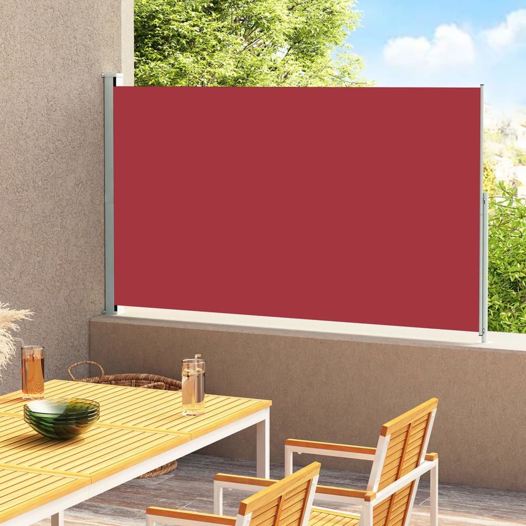 vidaXL Auvent latéral rétractable de patio 180×300 cm Rouge