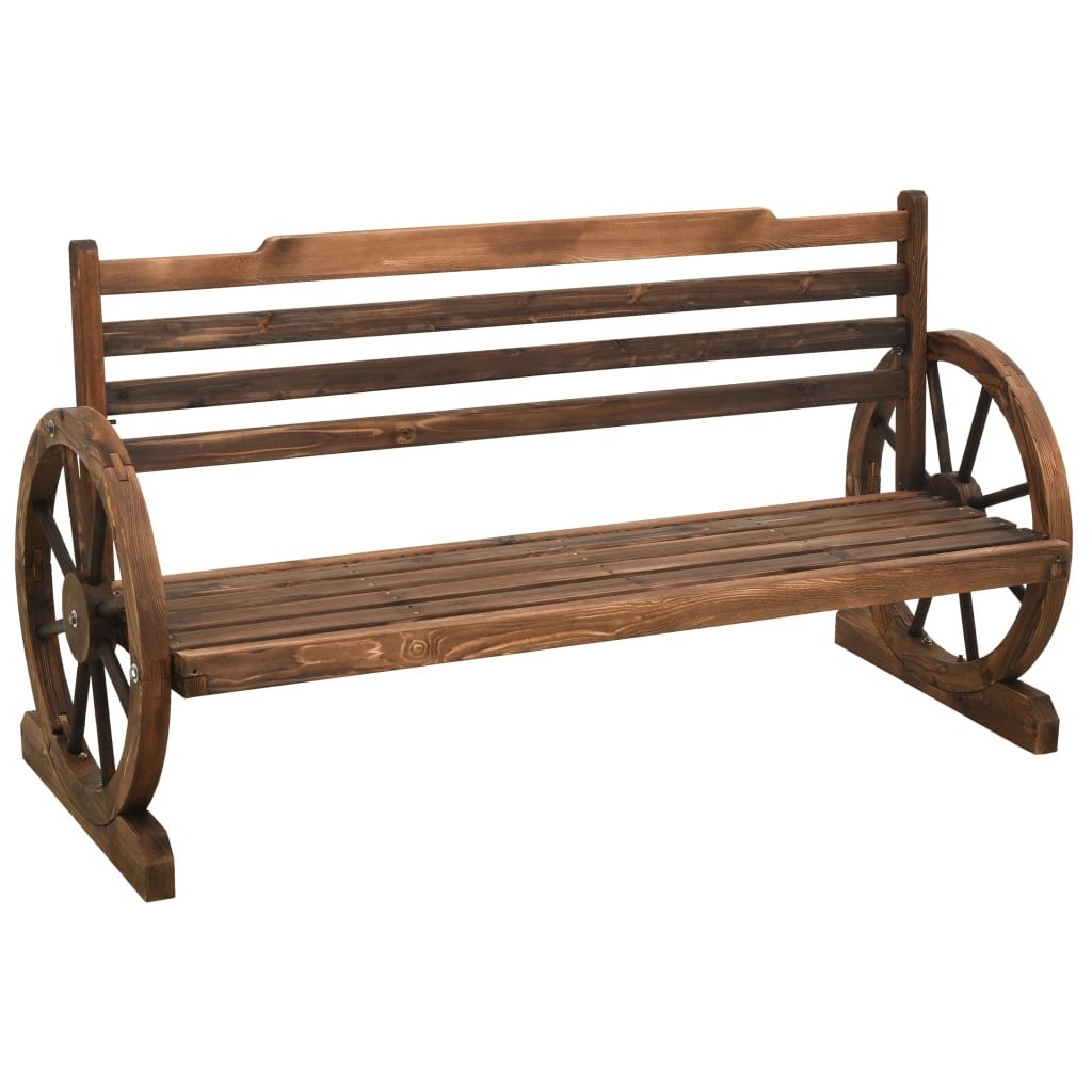 vidaXL Banc de jardin 142 cm Bois de sapin massif