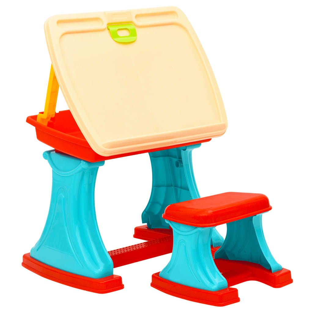 vidaXL Bureau et chevalet d’apprentissage réglable pour enfants