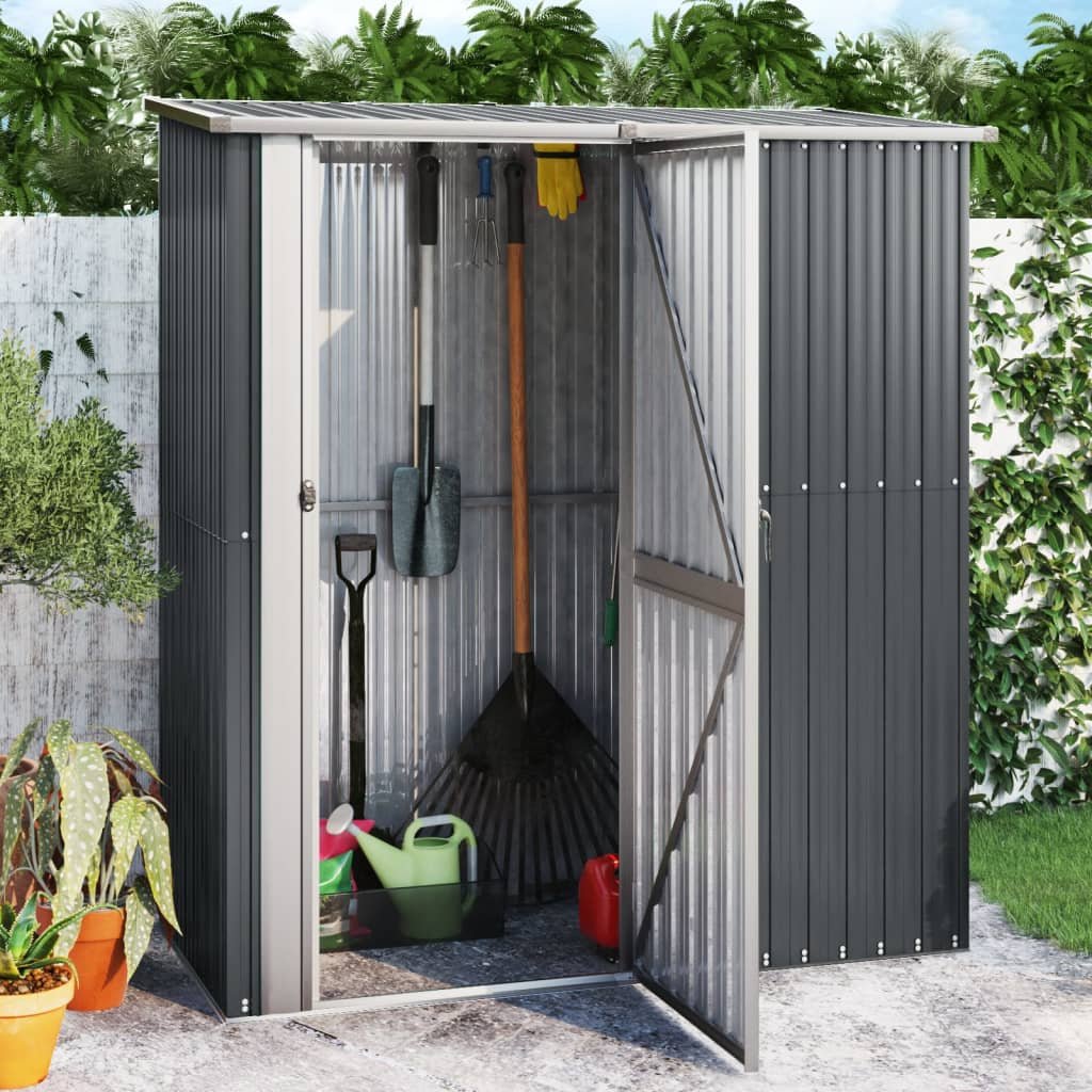 vidaXL Abri de jardin Anthracite 180,5x97x209,5 cm Acier galvanisé