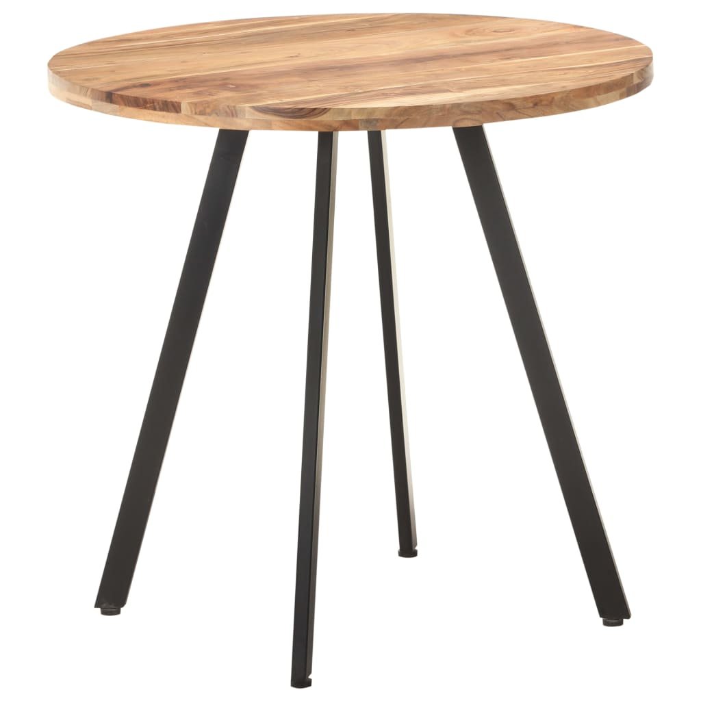 vidaXL Table de salle à manger 80 cm Bois d’acacia solide