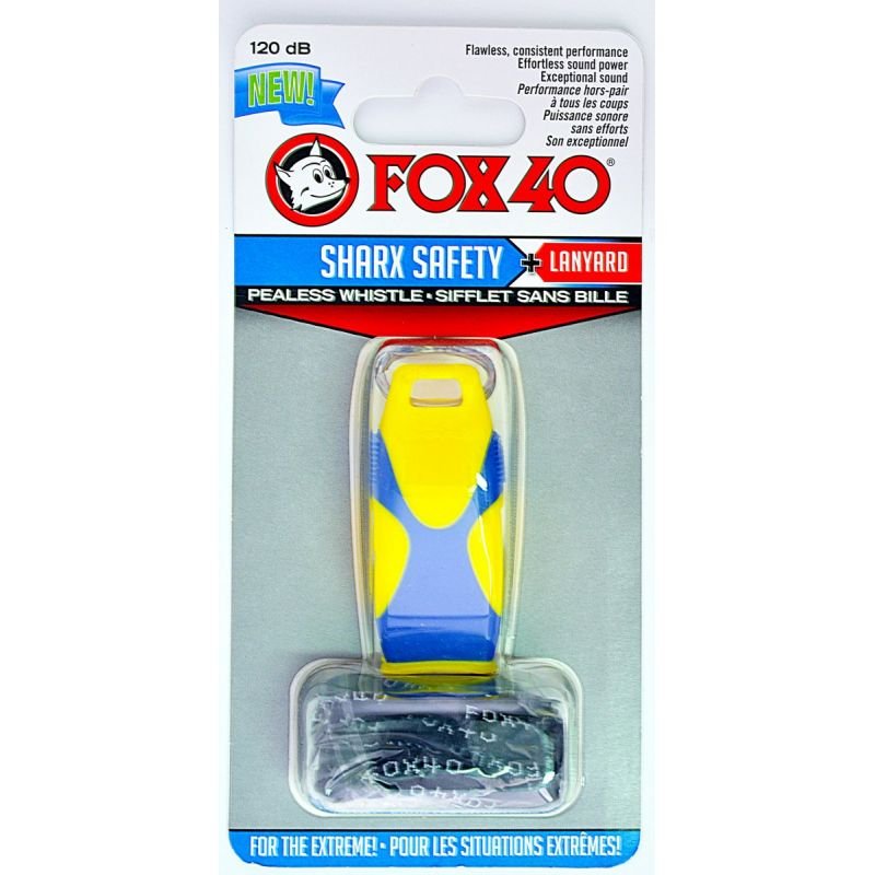 FOX40 Sharx Safety Whistle + Lanyard 8703-2208