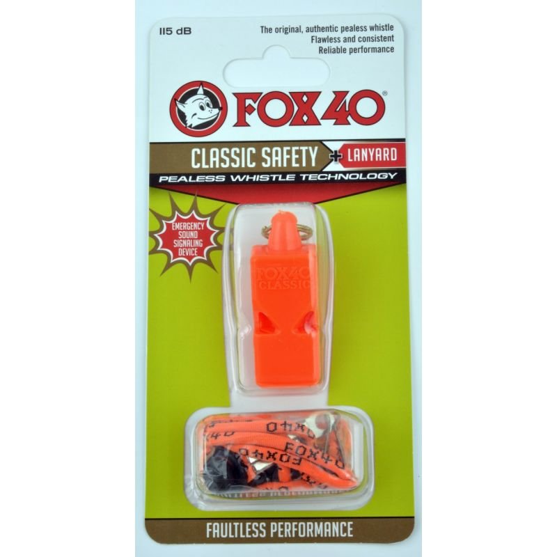 Fox 40 Classic whistle + string 9903-0308 orange