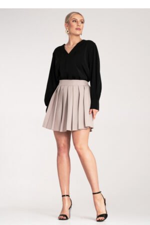 beige Short skirt model 214842 Figl at obors.com
