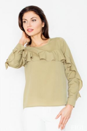 green Blouse model 60189 Figl at obors.com