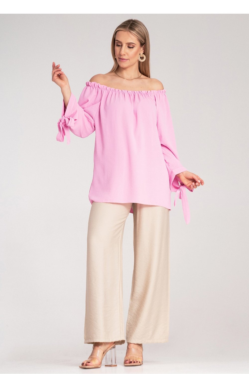Blouse Figl, Blouse model 214897 Figl - pink obors.com Blouse Figl - Image 2