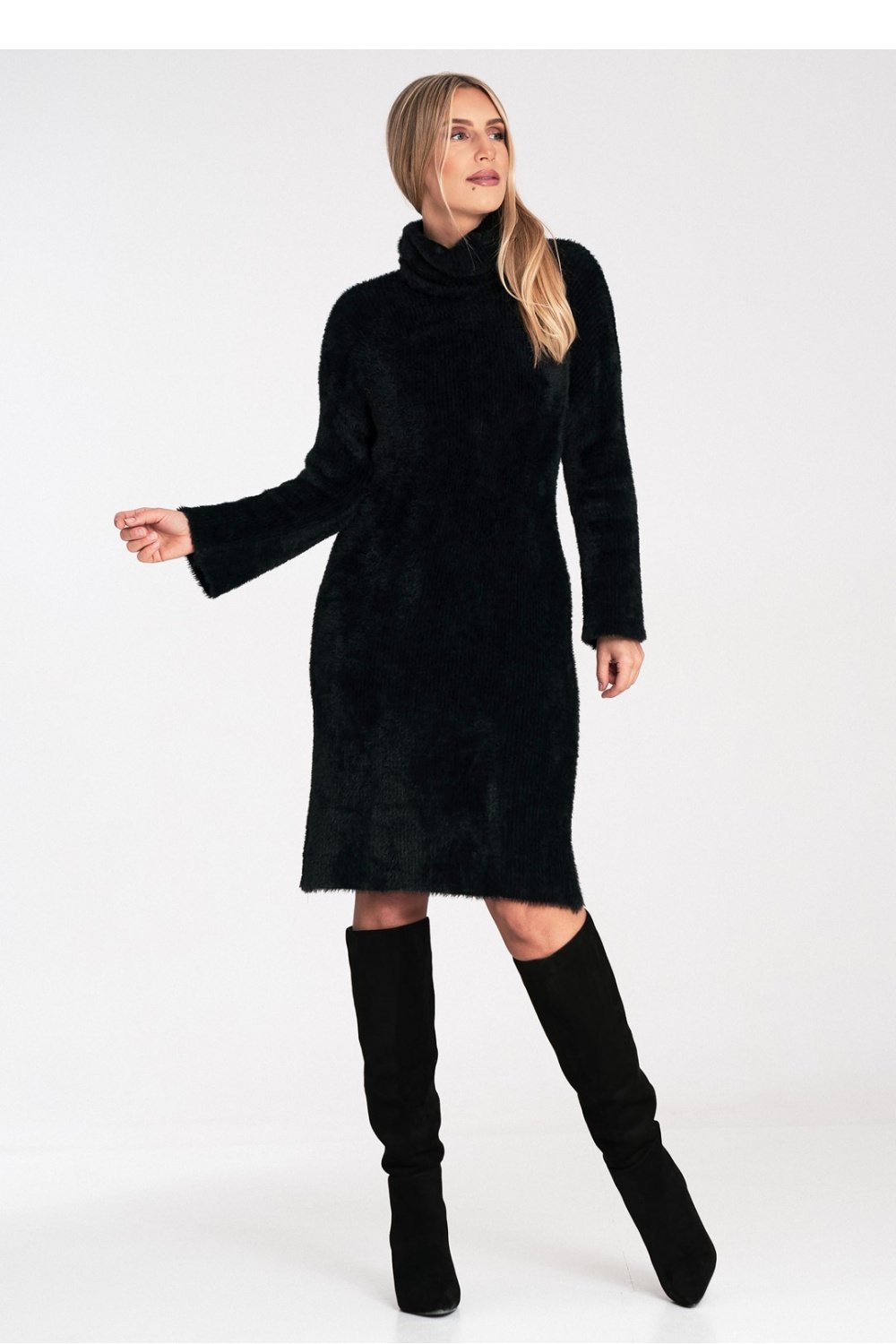 Daydress Figl, Daydress model 218182 Figl - black obors.com Daydress Figl - Image 2