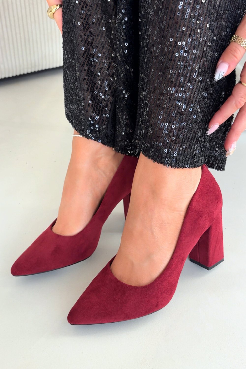 Block heel pumps Step in style