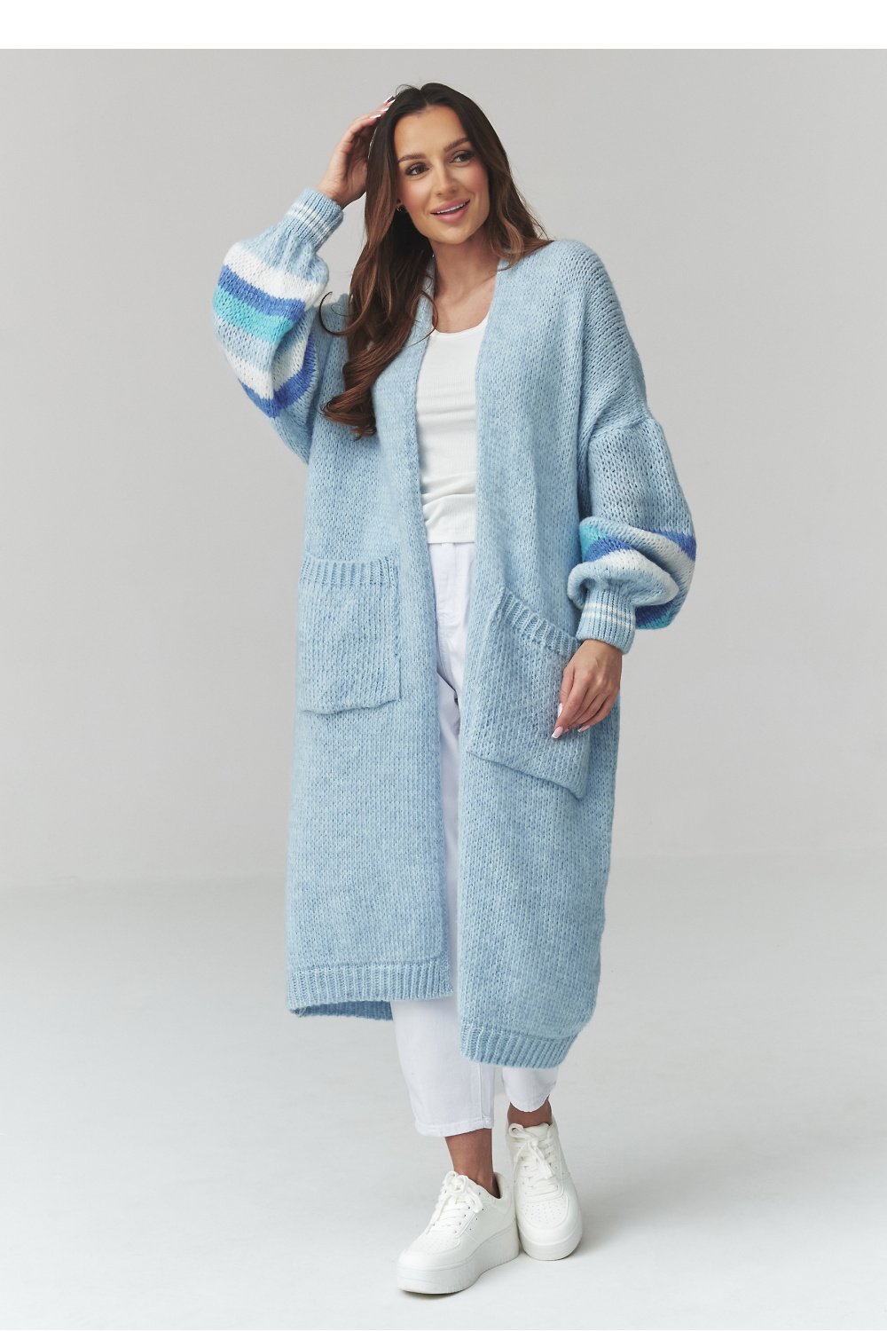 Cardigan Makadamia, Cardigan model 226867 Makadamia - blue obors.com Cardigan Makadamia - Image 2