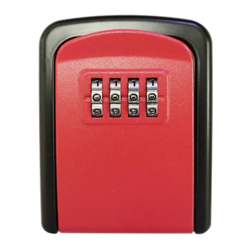 Herzberg HG-03817: New Smart Waterproof Keyless Safety Box – Red
